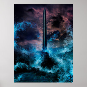 Concept Art in the concept of “Bangkok Tsunami” T Poster