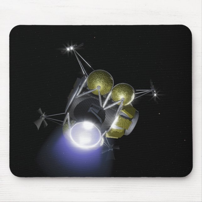 Concept of a crew blasting off mouse pad (Front)