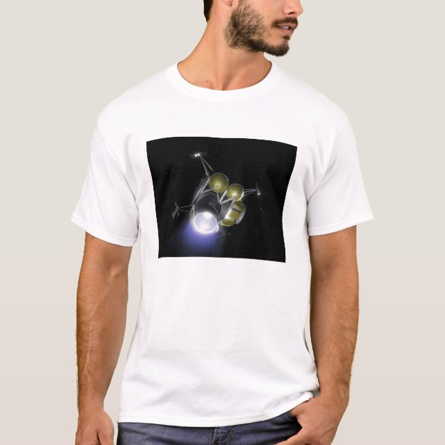 Concept of a crew blasting off T-Shirt (Front)