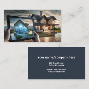 Concept of a smart home business card