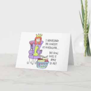 Concept of Housework Card