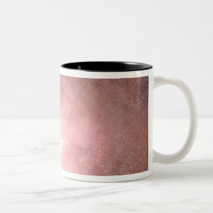 Concept of what a dusty and bright galaxy Two-Tone coffee mug