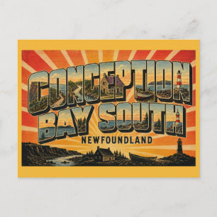 Conception Bay South Newfoundland Historic Coastal Postcard