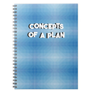 Concepts of A Plan Funny Notebook