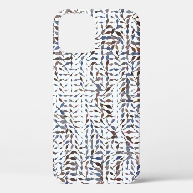 Conceptual background leaves drawing pattern. Styl Case-Mate iPhone Case (Back)