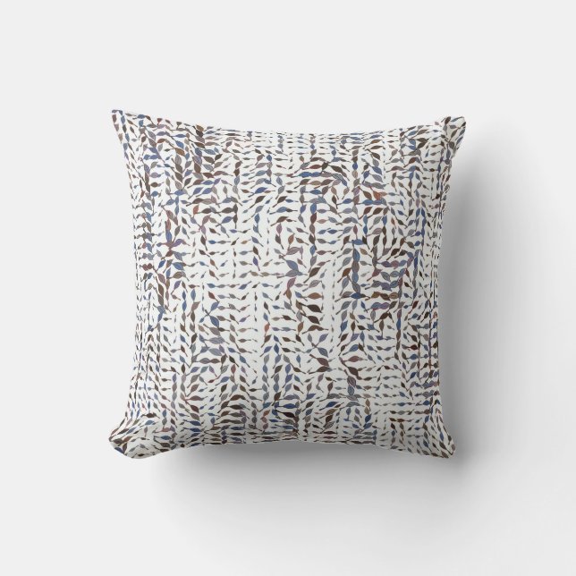 Conceptual background leaves drawing pattern. Styl Cushion (Front)