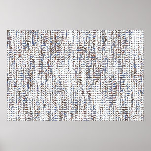 Conceptual background leaves drawing pattern. Styl Poster