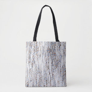 Conceptual background leaves drawing pattern. Styl Tote Bag