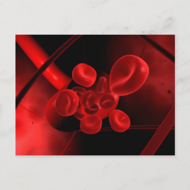 Conceptual Image Of A Blood Vessel Postcard (Front)