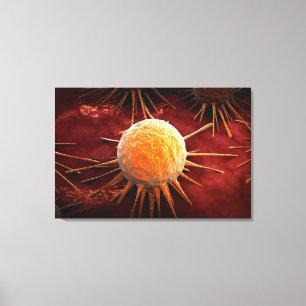 Conceptual Image Of Cancer Virus 1 Canvas Print
