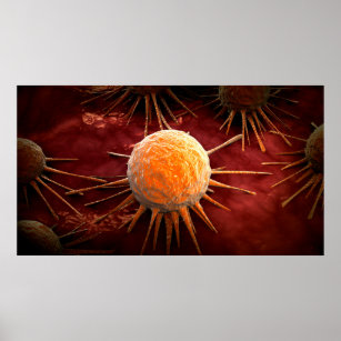 Conceptual Image Of Cancer Virus 1 Poster
