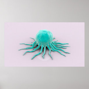Conceptual Image Of Cancer Virus 2 Poster