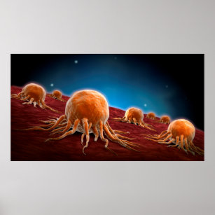 Conceptual Image Of Cancer Virus 3 Poster