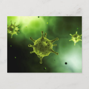 Conceptual Image Of Common Virus Postcard