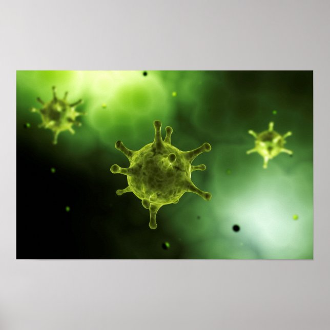 Conceptual Image Of Common Virus Poster (Front)
