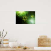 Conceptual Image Of Common Virus Poster (Kitchen)