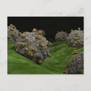 Conceptual Image Of Coxsackievirus 1 Postcard