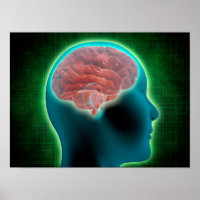 Conceptual Image Of Female Body With Brain 2