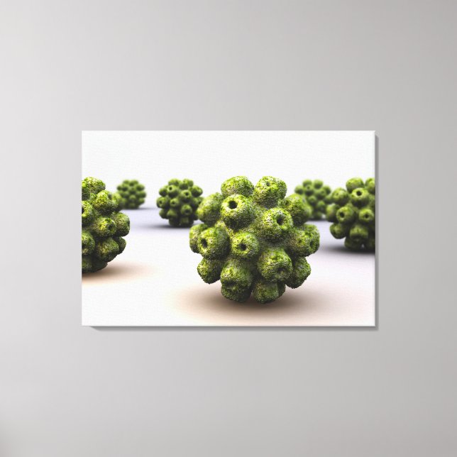 Conceptual Image Of Polyomavirus Canvas Print (Front)