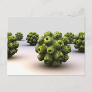 Conceptual Image Of Polyomavirus Postcard
