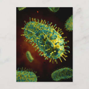 Conceptual Image Of Rabies Virus 1 Postcard