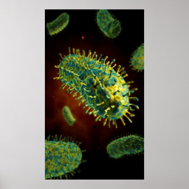 Conceptual Image Of Rabies Virus 1 Poster (Front)