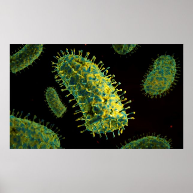 Conceptual Image Of Rabies Virus 2 Poster (Front)