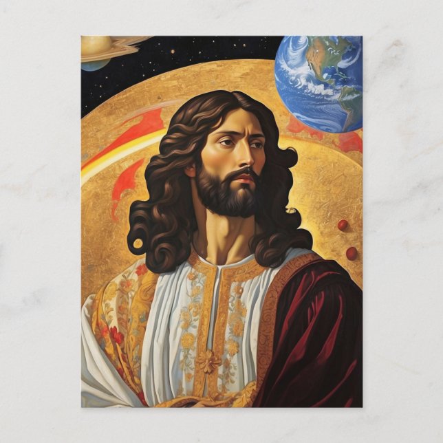 *~* Concern Jesus Planet  Earth AP50 Cosmos Postcard (Front)