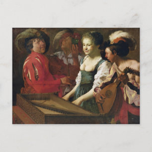 Concert, 1626 postcard