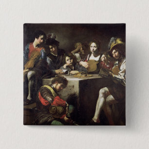 Concert around the bas-relief 15 cm square badge