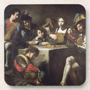 Concert around the bas-relief coaster