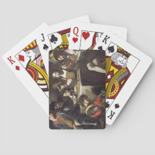 Concert around the bas-relief playing cards