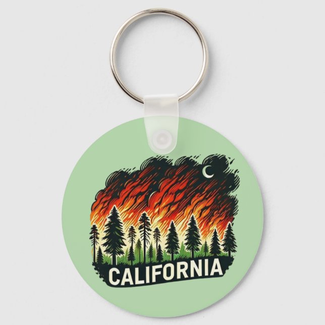CONCERT CALIFORNIA FIRE Keychain (Back)