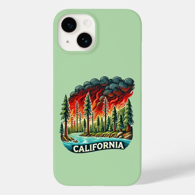 CONCERT CALIFORNIA FIRE Keychain Case-Mate iPhone Case (Back)