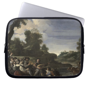 Concert Champetre, 1617 (oil on panel) Laptop Sleeve