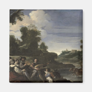 Concert Champetre, 1617 (oil on panel) Magnet
