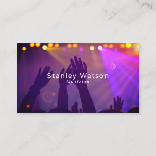 Concert Crowd, Professional Vocalist Business Card