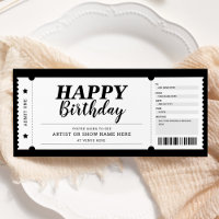  Concert Event Show Gift Ticket Any Occasion