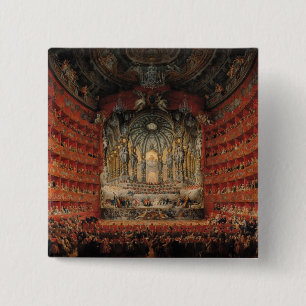 Concert given by Cardinal de La Rochefoucauld 15 Cm Square Badge