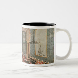 Concert given by the girls of the hospital Two-Tone coffee mug