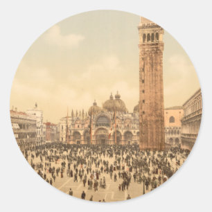 Concert in St Mark's Square II, Venice, Italy Classic Round Sticker