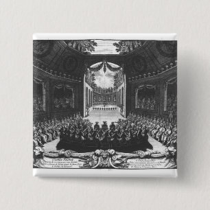 Concert in the garden of Trianon 15 Cm Square Badge