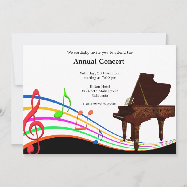 Concert Music Invitation (Front)