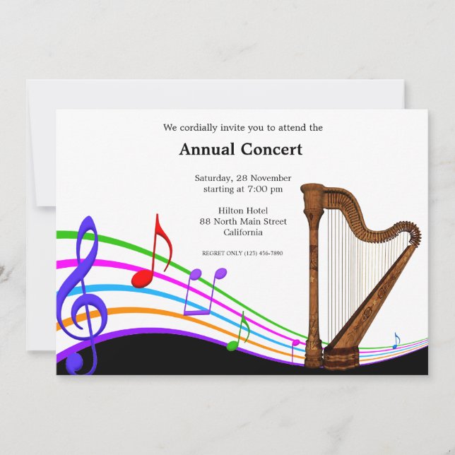Concert Music Invitation (Front)