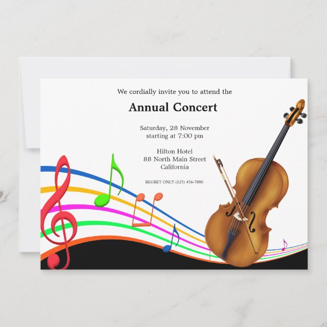 Concert Music Invitation (Front)