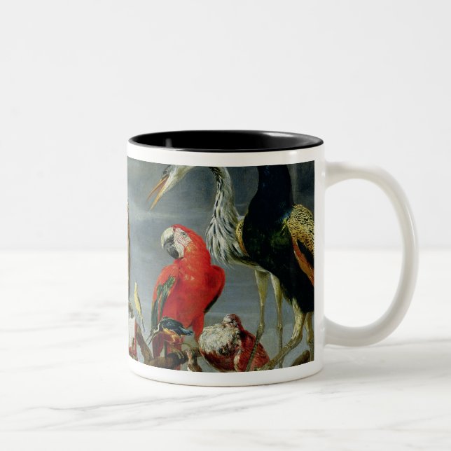 Concert of Birds Two-Tone Coffee Mug (Right)