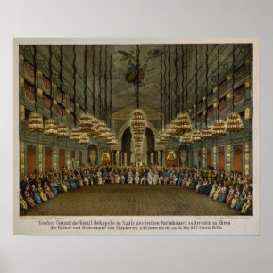 Concert of the royal band in the auditorium poster