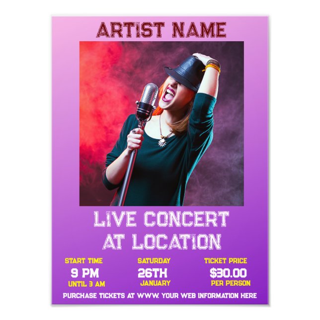 Concert Photo Print (Front)