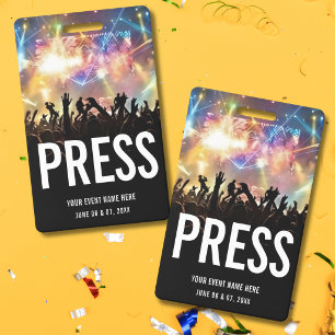 Concert Staff All Access Pass  ID Badge