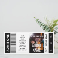 Concert Ticket customised event ticket Souvenir